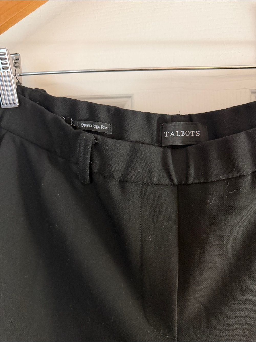 Talbots Black Cambridge pant Straight-Leg Women's Pants black 10P - Picture 3 of 7